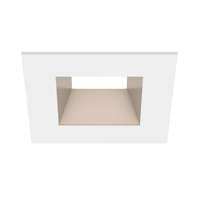 CSL ED5-SFST 5" LED Eco-Downlight Square Fixed Standard Trim - White/Champagne