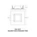 CSL ED5-SFST 5" LED Eco-Downlight Square Fixed Standard Trim 
