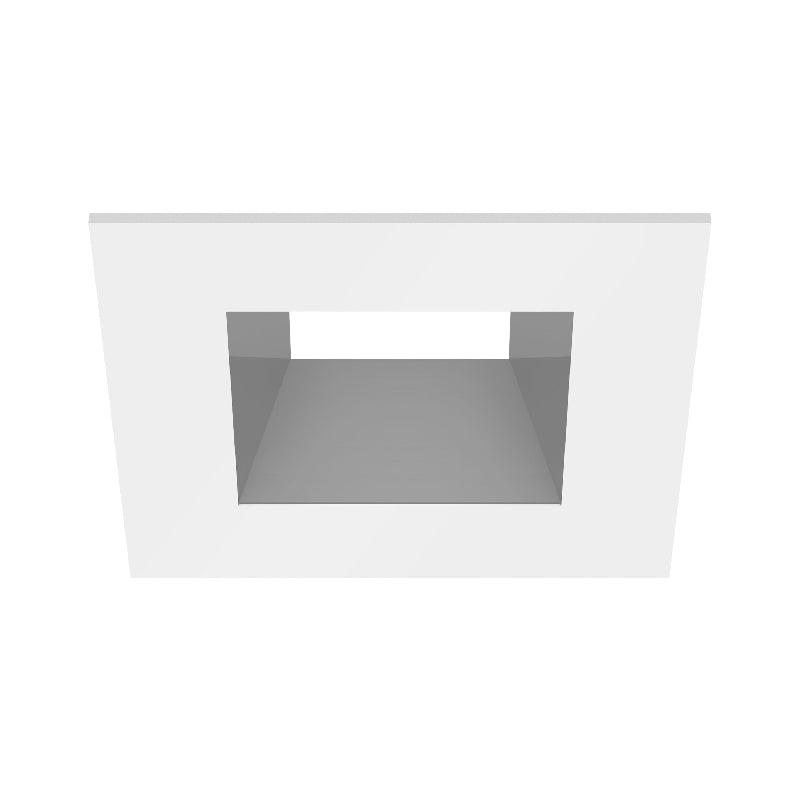 CSL ED5-SFST 5" LED Eco-Downlight Square Fixed Standard Trim - White/Silver