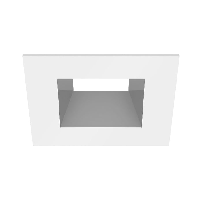 CSL ED5-SFST 5" LED Eco-Downlight Square Fixed Standard Trim - White/Silver