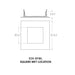 CSL ED5-SFWL 5" LED Eco-Downlight Square Fixed Wet Location Trim