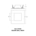 CSL ED5-SFWW 5" LED Eco-Downlight Square Fixed Wall Wash Trim