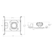 CSL ED5LANC Eco-Downlight 5" 16W Adjustable New Construction Non-IC Housing