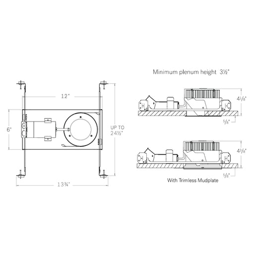 CSL ED5LNIC Eco-Downlight 5" 16W New Construction IC Housing