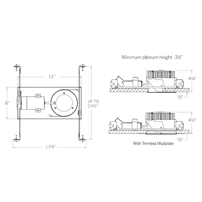 CSL ED5LNIC Eco-Downlight 5" 16W New Construction IC Housing