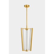 Hudson Valley 4053 Edgemere 3-lt 11" LED Pendant - Aged Brass