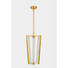 Hudson Valley 4053 Edgemere 3-lt 11" LED Pendant - Aged Brass