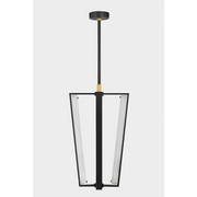 Hudson Valley 4054 Edgemere 4-lt 16" LED Pendant - Aged Brass/Distressed Bronze