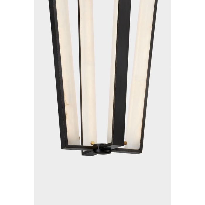 Hudson Valley 4054 Edgemere 4-lt 16" LED Pendant - Aged Brass/Distressed Bronze