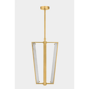 Hudson Valley 4054 Edgemere 4-lt 16" LED Pendant - Aged Brass