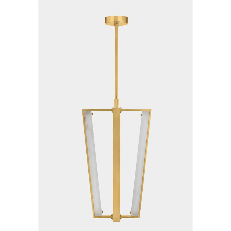 Hudson Valley 4054 Edgemere 4-lt 16" LED Pendant - Aged Brass