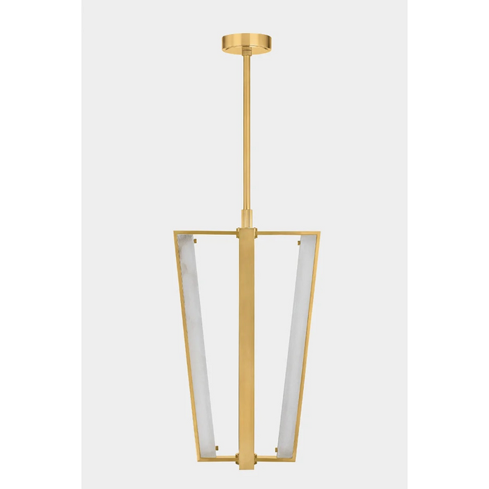 Hudson Valley 4054 Edgemere 4-lt 16" LED Pendant - Aged Brass