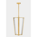 Hudson Valley 4054 Edgemere 4-lt 16" LED Pendant - Aged Brass