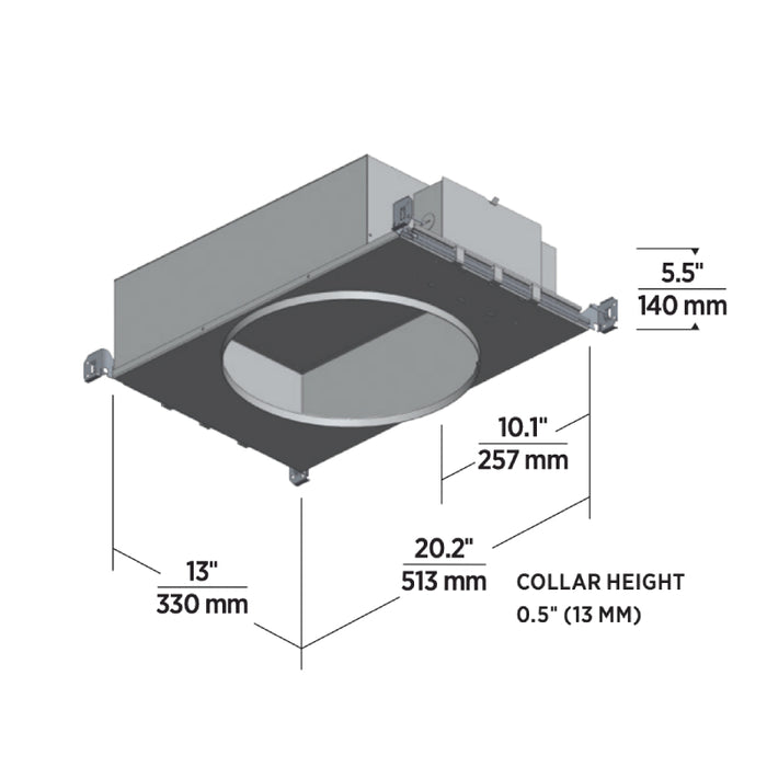 Reflections 12" LED New Construction Indirect Downlight Housing