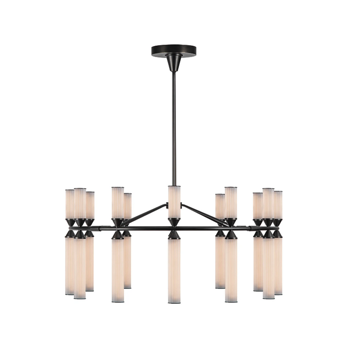 Alora CH348038 Edwin 24-lt 38" LED Chandelier - Urban Bronze