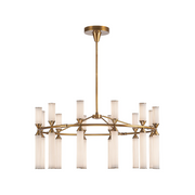Alora CH348038-UNV Edwin 24-lt 38" LED Chandelier - Vintage Brass