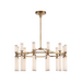 Alora CH348038 Edwin 24-lt 38" LED Chandelier - Vintage Brass