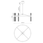 Alora CH348038-UNV Edwin 24-lt 38" LED Chandelier