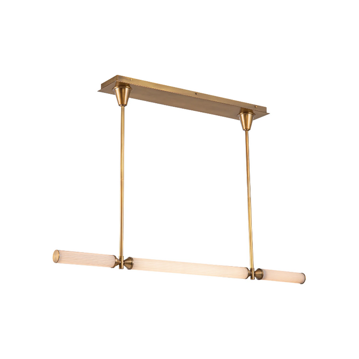 Alora LP348148 Edwin 3-lt 48" LED Linear Pendant - Vintage Brass