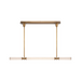 Alora LP348148 Edwin 3-lt 48" LED Linear Pendant - Vintage Brass