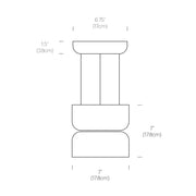 Pablo Designs Totem Mini 7" Up / Down LED Pendant EE