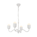 Alora Mood CH558427 Effie 4-lt 27" Chandelier - Antique White