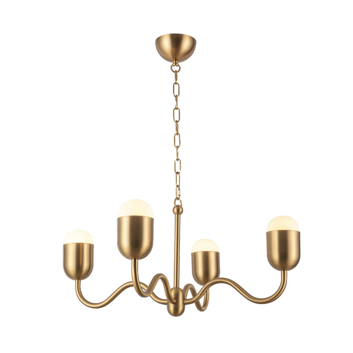 Alora Mood CH558427 Effie 4-lt 27" Chandelier - Brushed Gold