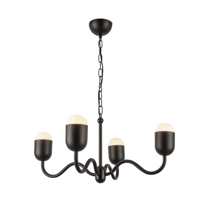 Alora Mood CH558427 Effie 4-lt 27" Chandelier - Matte Black