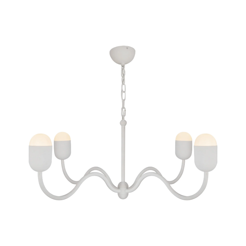 Alora Mood CH558439 Effie 4-lt 39" Chandelier - Antique White