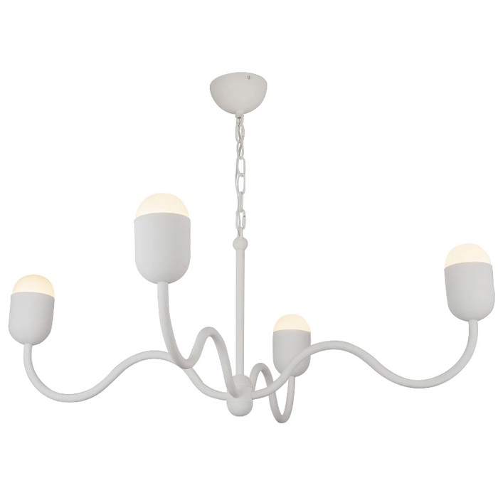 Alora Mood CH558439 Effie 4-lt 39" Chandelier - Antique White