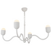 Alora Mood CH558439 Effie 4-lt 39" Chandelier - Antique White