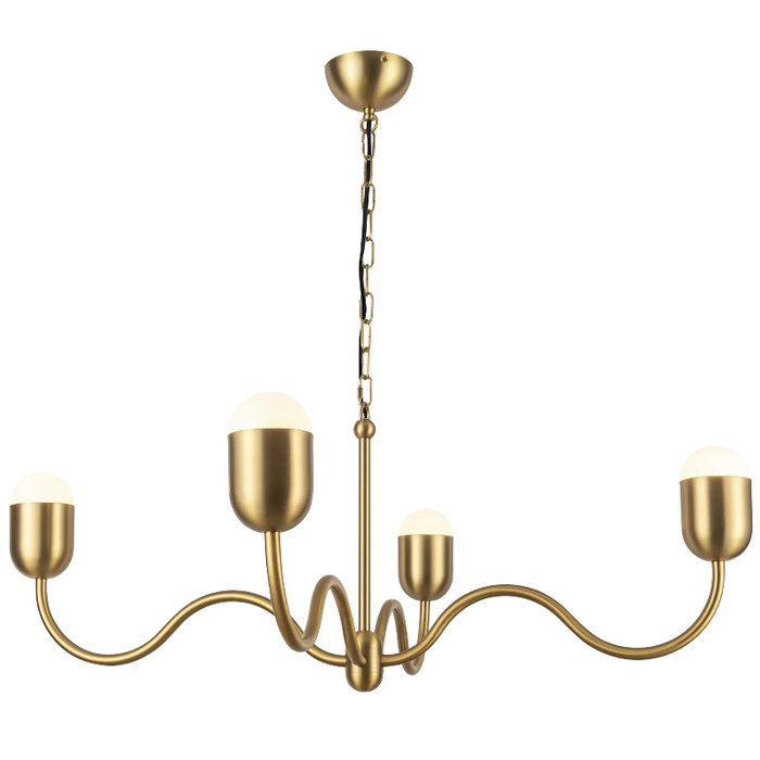 Alora Mood CH558439 Effie 4-lt 39" Chandelier - Brushed Gold