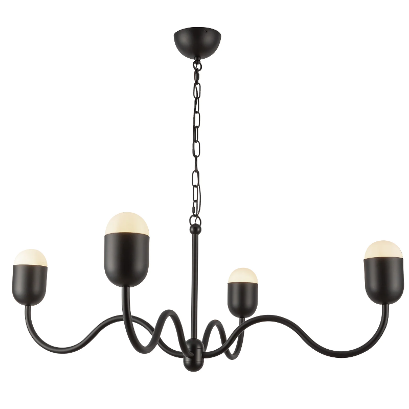 Alora Mood CH558439 Effie 4-lt 39" Chandelier - Matte Black