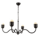 Alora Mood CH558439 Effie 4-lt 39" Chandelier - Matte Black