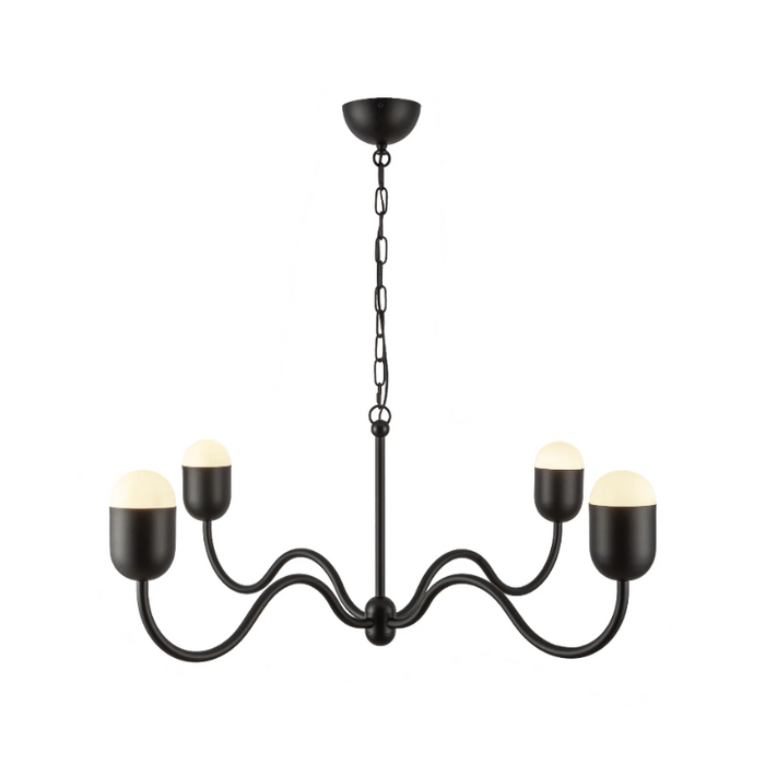 Alora Mood CH558439 Effie 4-lt 39" Chandelier - Matte Black