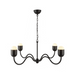 Alora Mood CH558439 Effie 4-lt 39" Chandelier - Matte Black