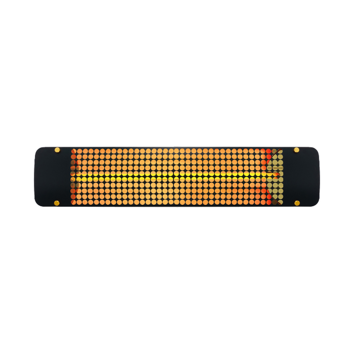 Eurofase EF15 39" 1500W Outdoor Electric Single Quartz Element Heater - Black/Admiral
