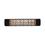 Eurofase EF15 39" 1500W Outdoor Electric Single Quartz Element Heater - Black/Chevron