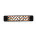 Eurofase EF50 39" 5000W Outdoor Electric Dual Quartz Element Heater - Black/Chevron
