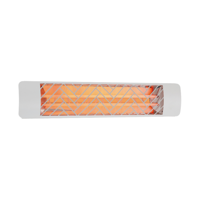 Eurofase EF50 39" 5000W Outdoor Electric Dual Quartz Element Heater - White/Chevron