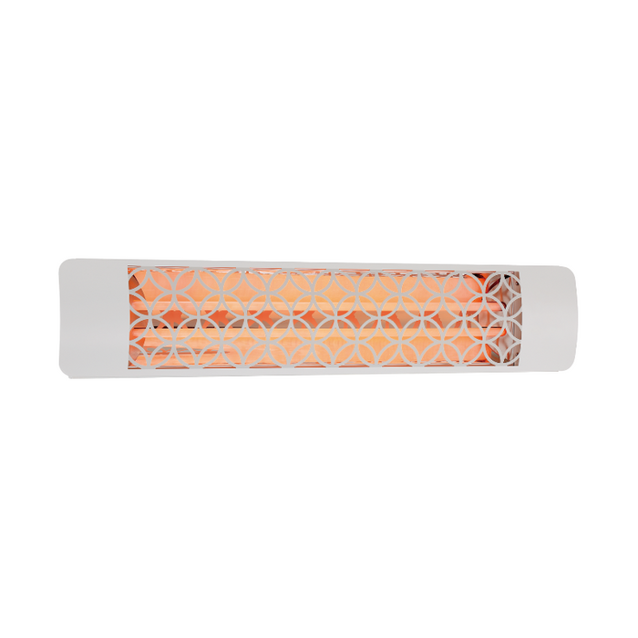 Eurofase EF50 39" 5000W Outdoor Electric Dual Quartz Element Heater - White/Clover