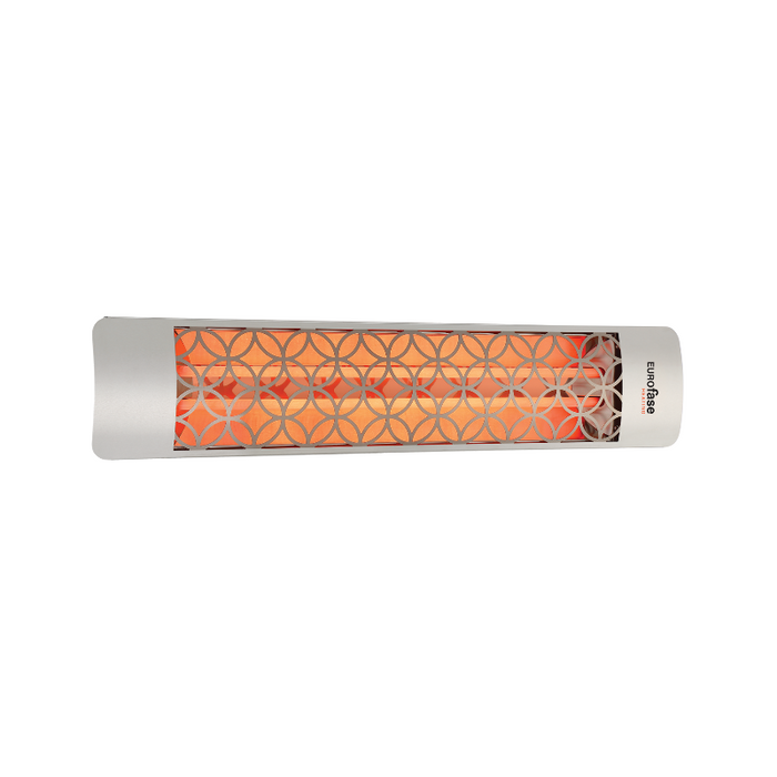 Eurofase EF15 39" 1500W Outdoor Electric Single Quartz Element Heater - Stainless Steel/Clover