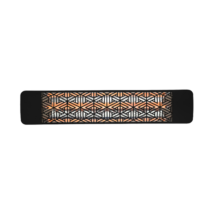 Eurofase EF50 39" 5000W Outdoor Electric Dual Quartz Element Heater - Black/Mason