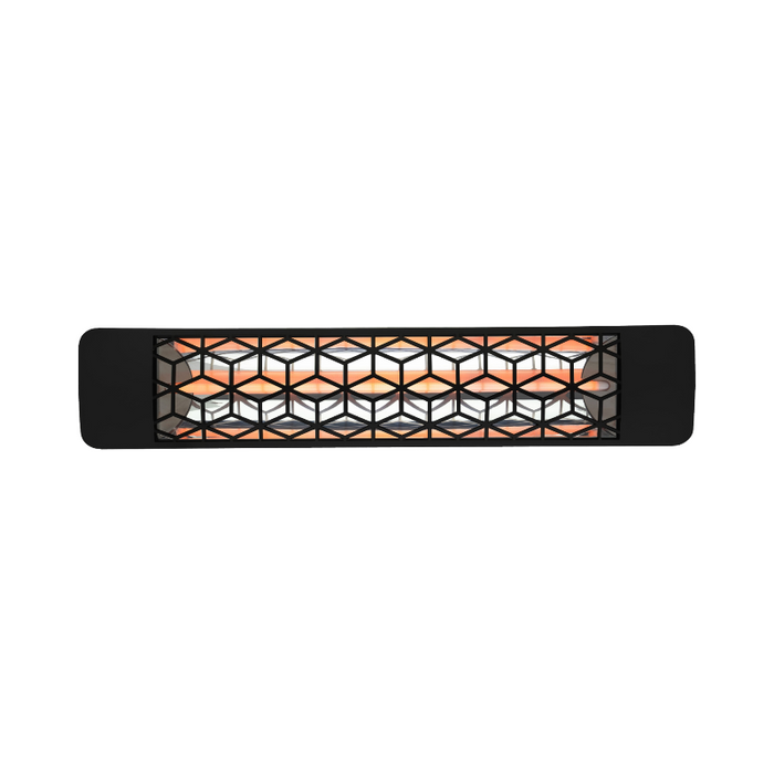 Eurofase EF15 39" 1500W Outdoor Electric Single Quartz Element Heater - Black/Stella