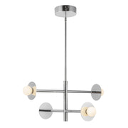 Kuzco CH15504 Elixir 4-lt 22" LED Chandelier - Chrome