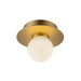 Kuzco FM15506 Elixir 1-lt 6" LED Flush Mount - Brushed Gold
