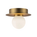 Kuzco FM15506 Elixir 1-lt 6" LED Flush Mount - Brushed Gold