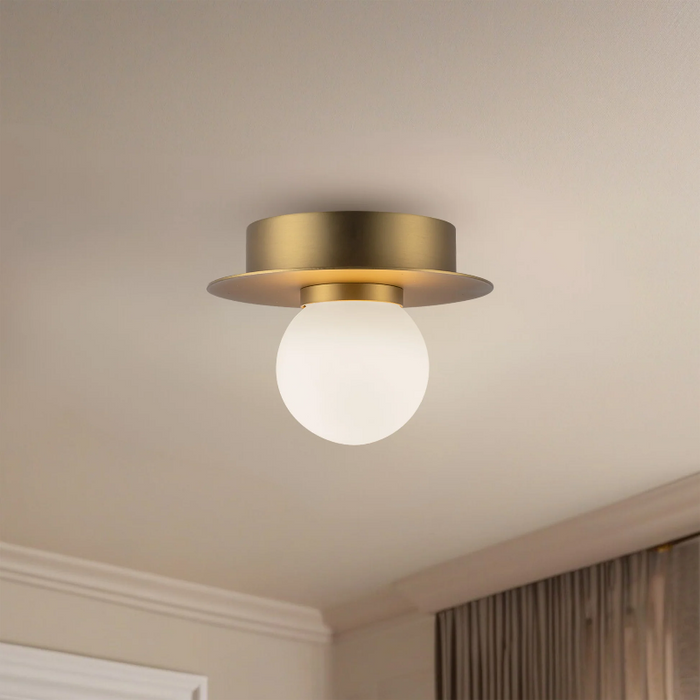 Kuzco FM15506 Elixir 1-lt 6" LED Flush Mount - Brushed Gold