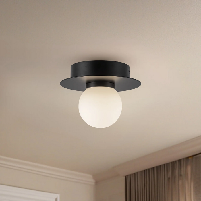 Kuzco FM15506 Elixir 1-lt 6" LED Flush Mount - Black