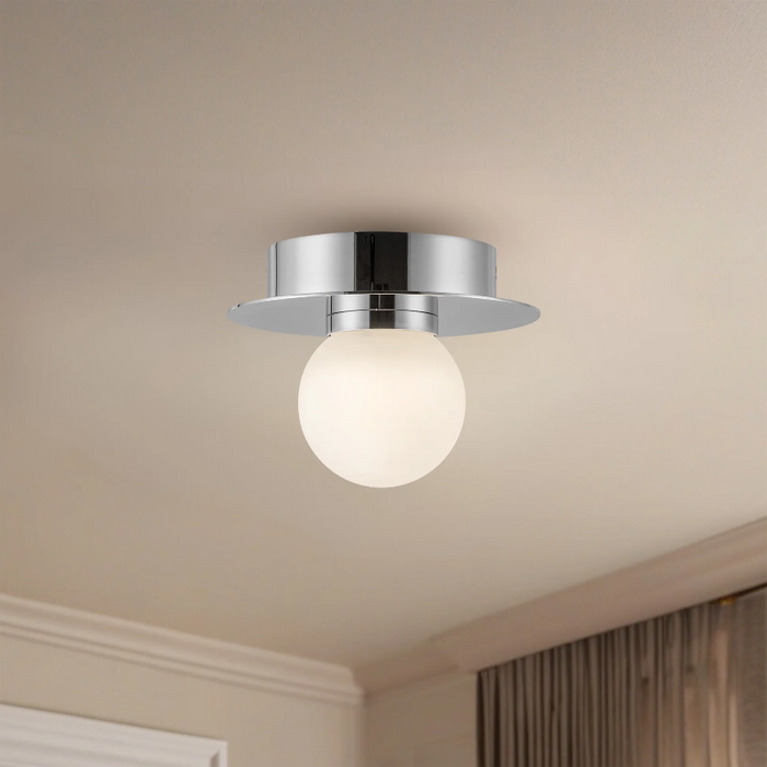 Kuzco FM15506 Elixir 1-lt 6" LED Flush Mount - Chrome